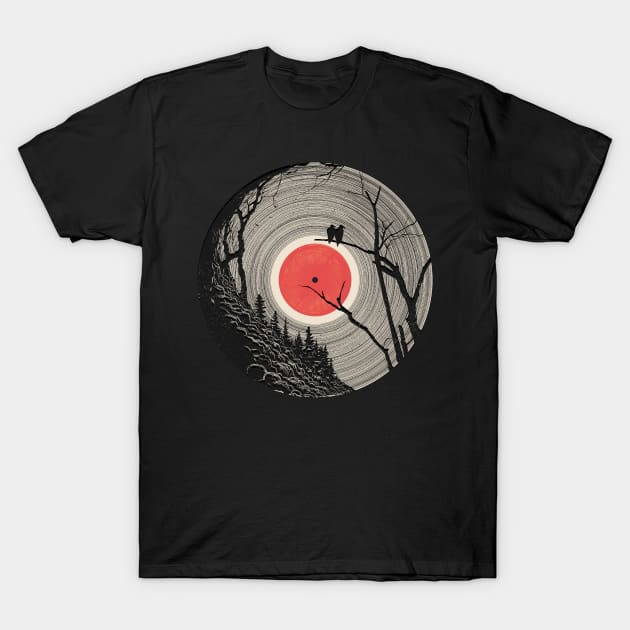 Forest Silence Vinyl T-Shirt by Bongonation